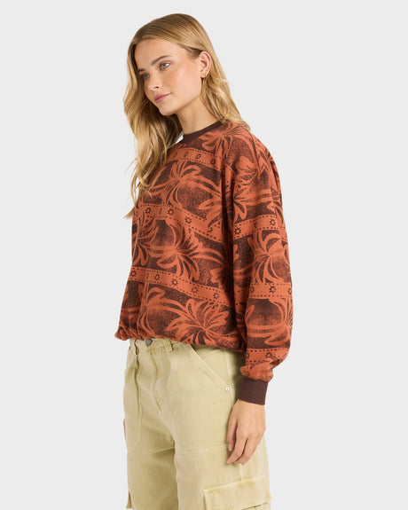 Billabong Womens Vida Palms Crew Neck