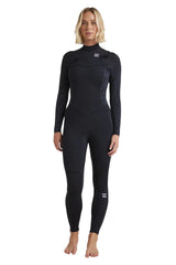 Billabong Womens 3/2mm Synergy Natural Chest Zip Steamer Wetsuit