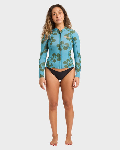 Billabong Womens 1/1mm Peeky Long Sleeve Wetsuit Top
