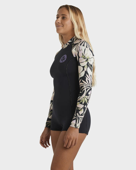 Billabong Womens 2/2mm Spring Fever Natural Long Sleeve Springsuit