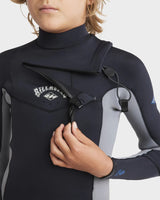 Billabong Boys (8-16) 4/3mm Absolute Natural Chest Zip Steamer Wetsuit