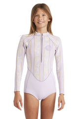 Billabong Girls 8-14 2/2mm Teen Salty Dayz Nat Long Sleeve Springsuit
