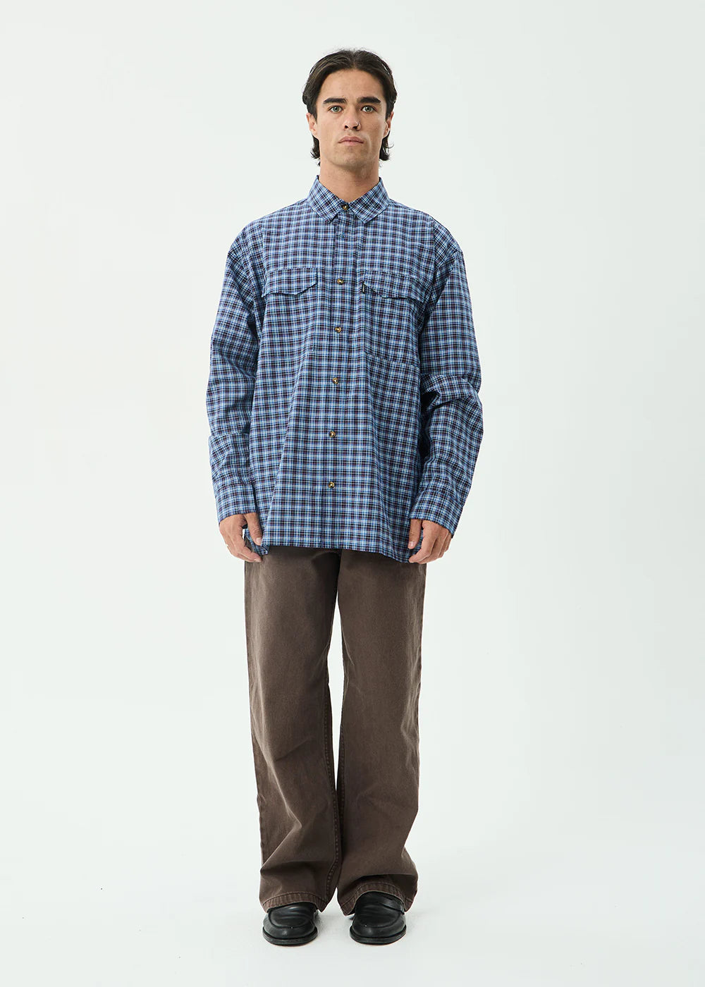 Afends Mountains Oversized Long Sleeve Shirt