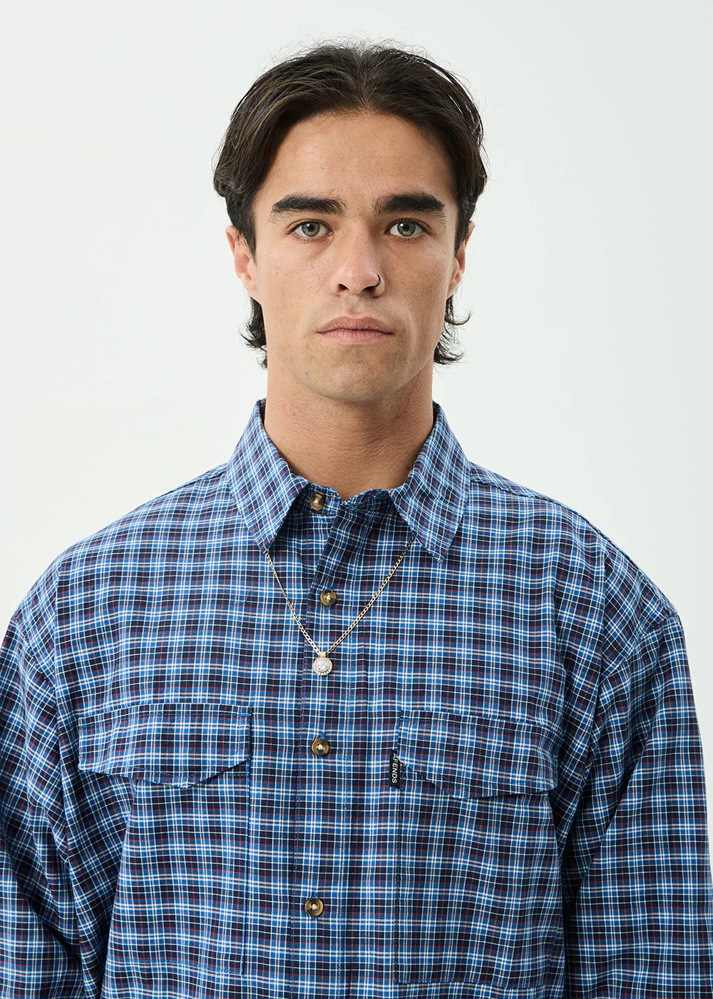 Afends Mountains Oversized Long Sleeve Shirt