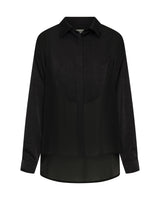 One Teaspoon Sheer Panel Tuxedo Shirt