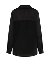One Teaspoon Sheer Panel Tuxedo Shirt
