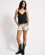 One Teaspoon Deep V Front Singlet