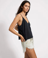One Teaspoon Deep V Front Singlet