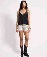 One Teaspoon Deep V Front Singlet
