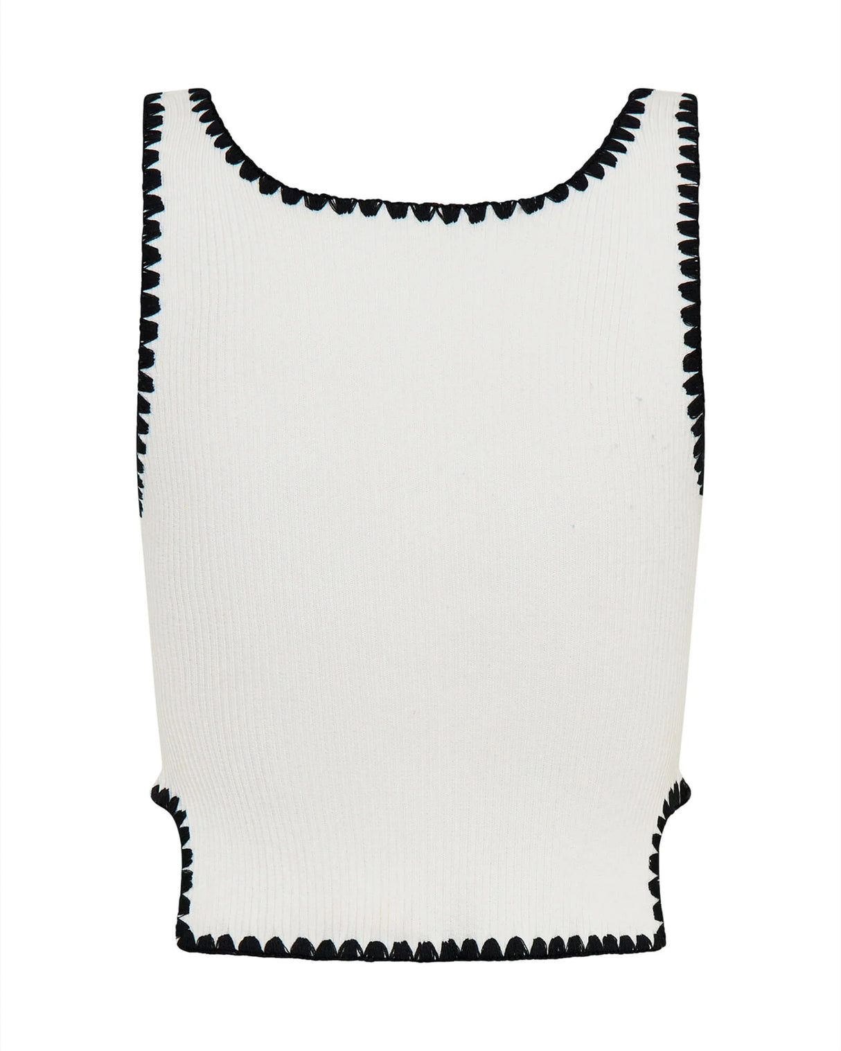 One Teaspoon Knitted Scallop Tank Top