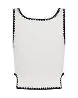 One Teaspoon Knitted Scallop Tank Top