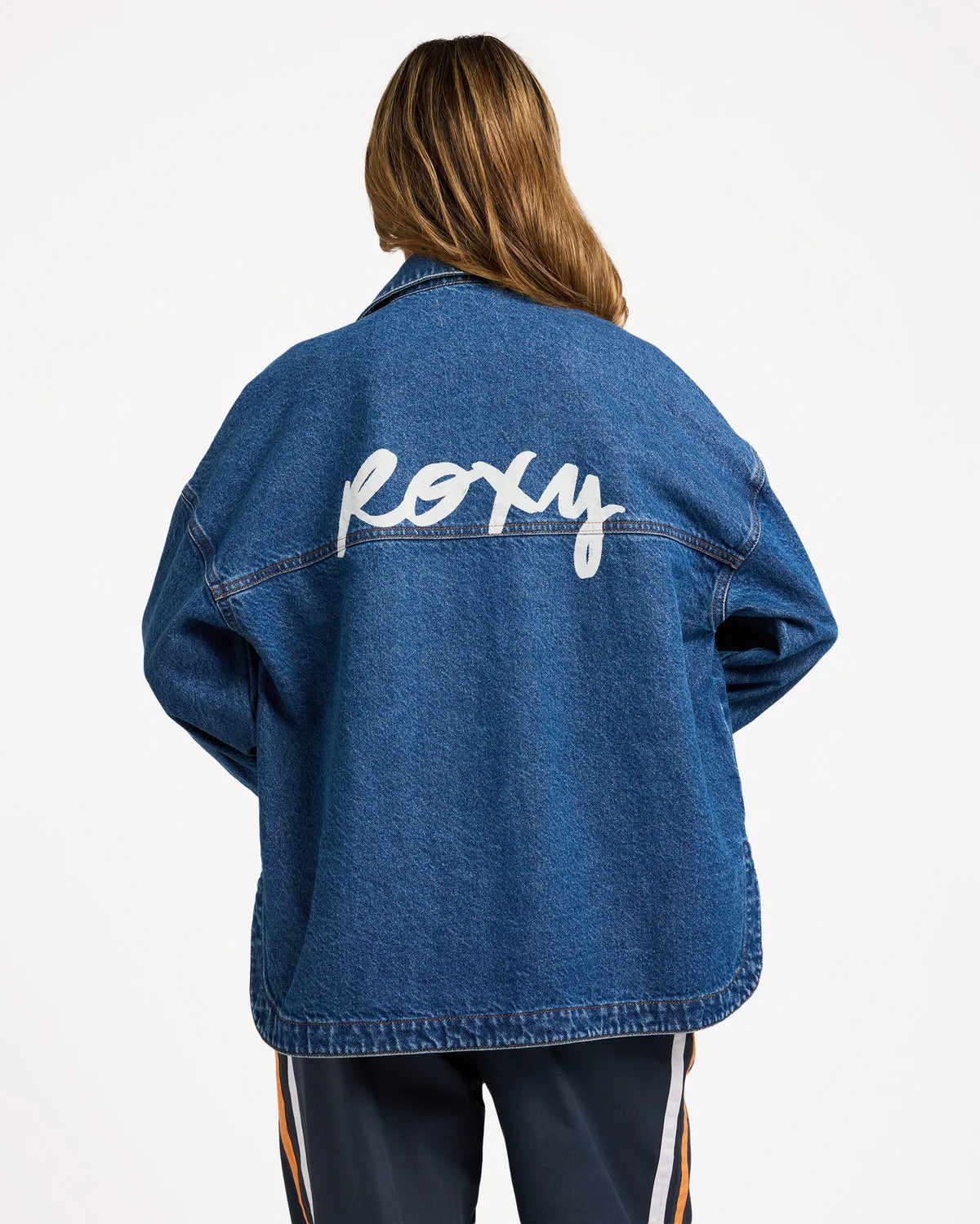 ROXY Womens Back Slider Denim Jacket
