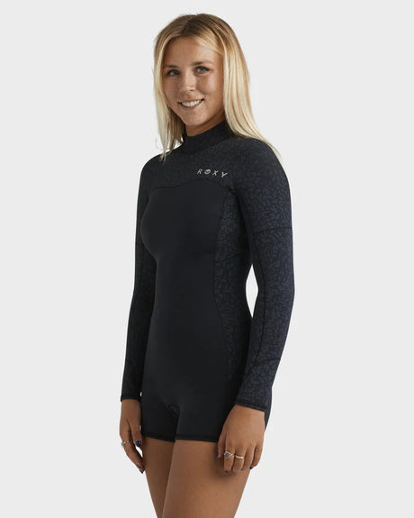 ROXY Womens 2.0 Swell Natural Back Zip Long Sleeve Springsuit