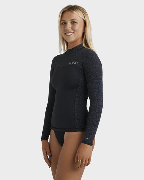 ROXY Womens 1mm Swell Long Sleeve Wetsuit Top