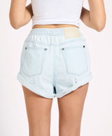 One Teaspoon Hunters Mid Waist Boyfriend Elasticated Denim Shorts