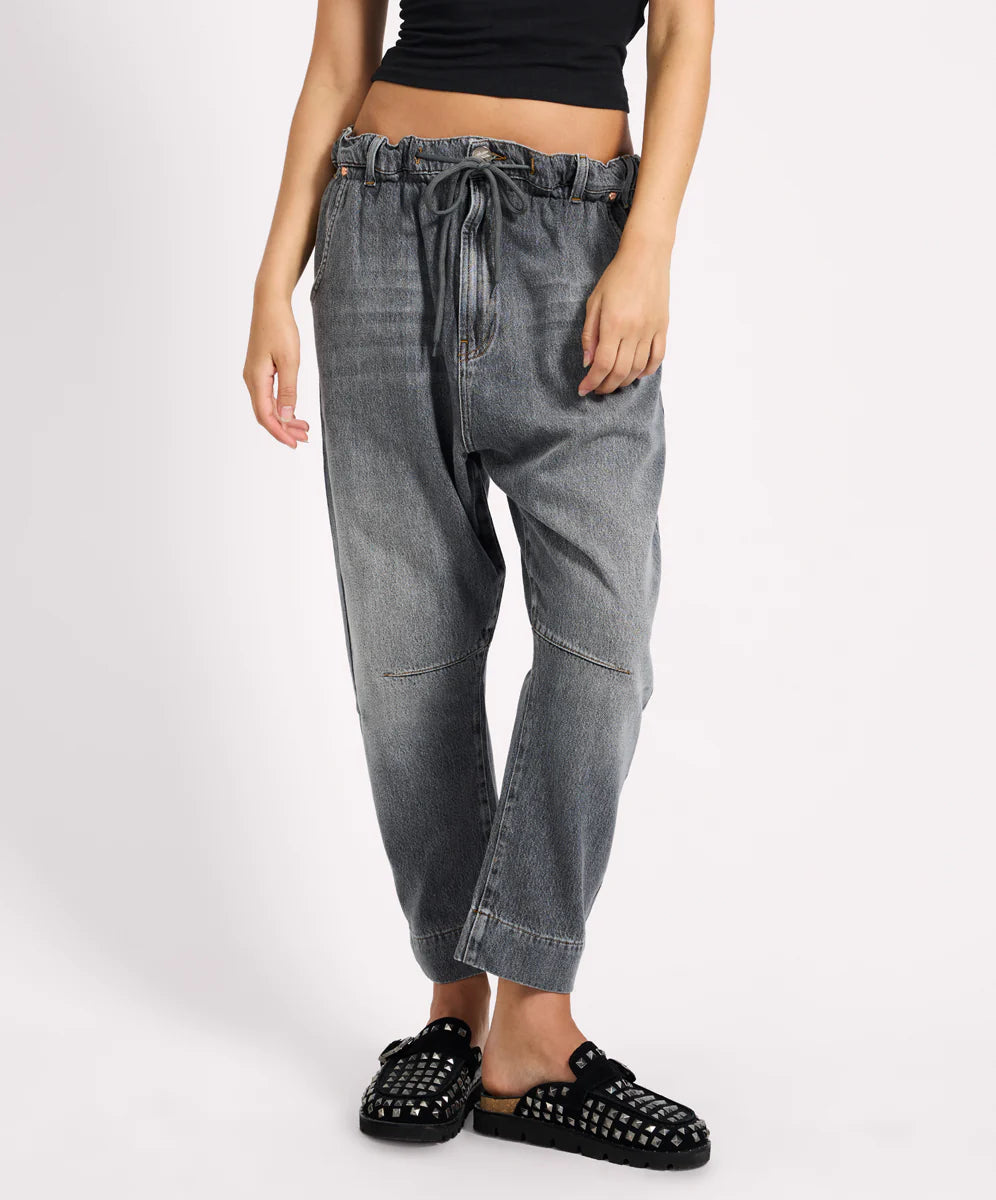 One Teaspoon Outcasts Low Waist Drop Crotch Harem Denim Jeans