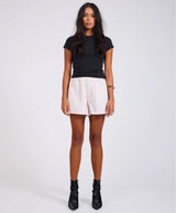One Teaspoon Funks High Waist Elasticated Flippy Denim Shorts