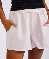 One Teaspoon Funks High Waist Elasticated Flippy Denim Shorts