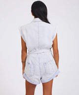 One Teaspoon Bandit Aviator Mini Denim Jumpsuit