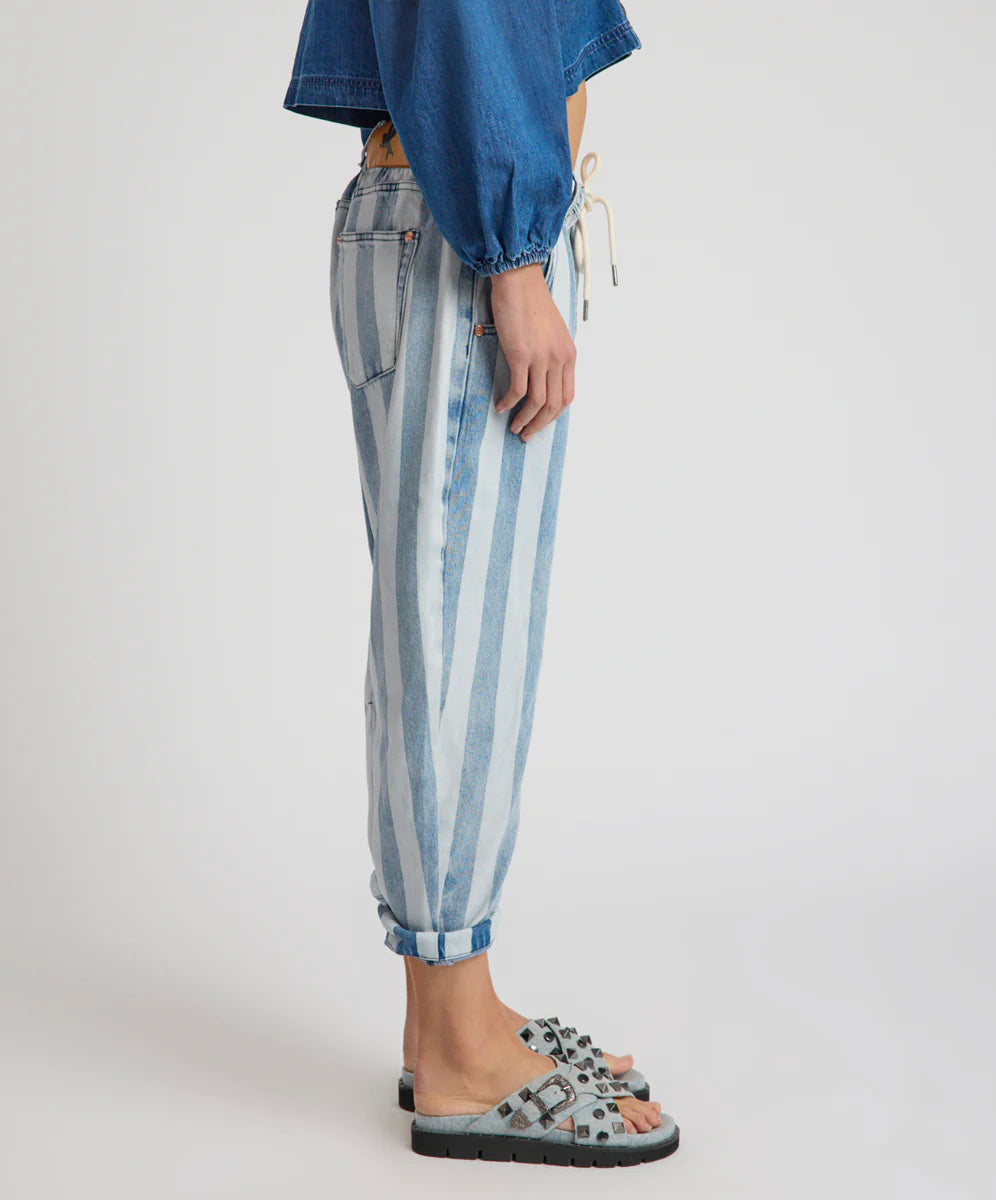One Teaspoon Outcasts Low Waist Drop Crotch Harem Denim Jeans