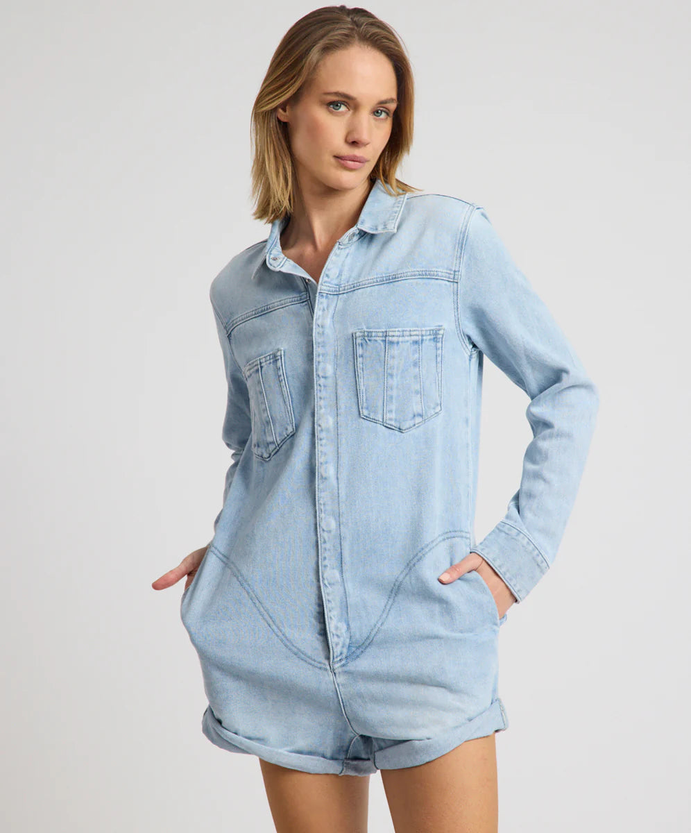 One Teaspoon Prophecy Denim Jumpsuit