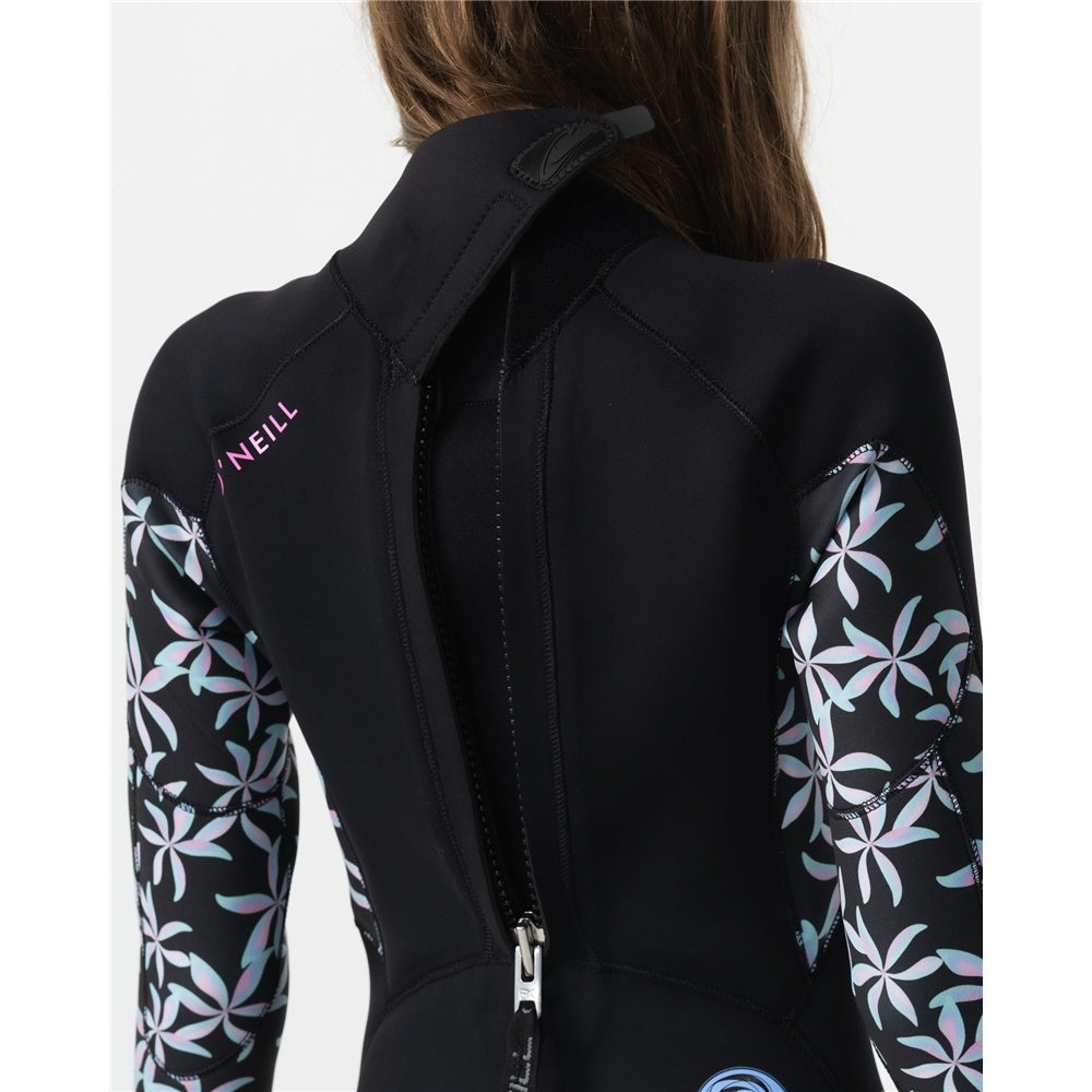 O'Neill Girls Bahia Back Zip 3/2mm Steamer
