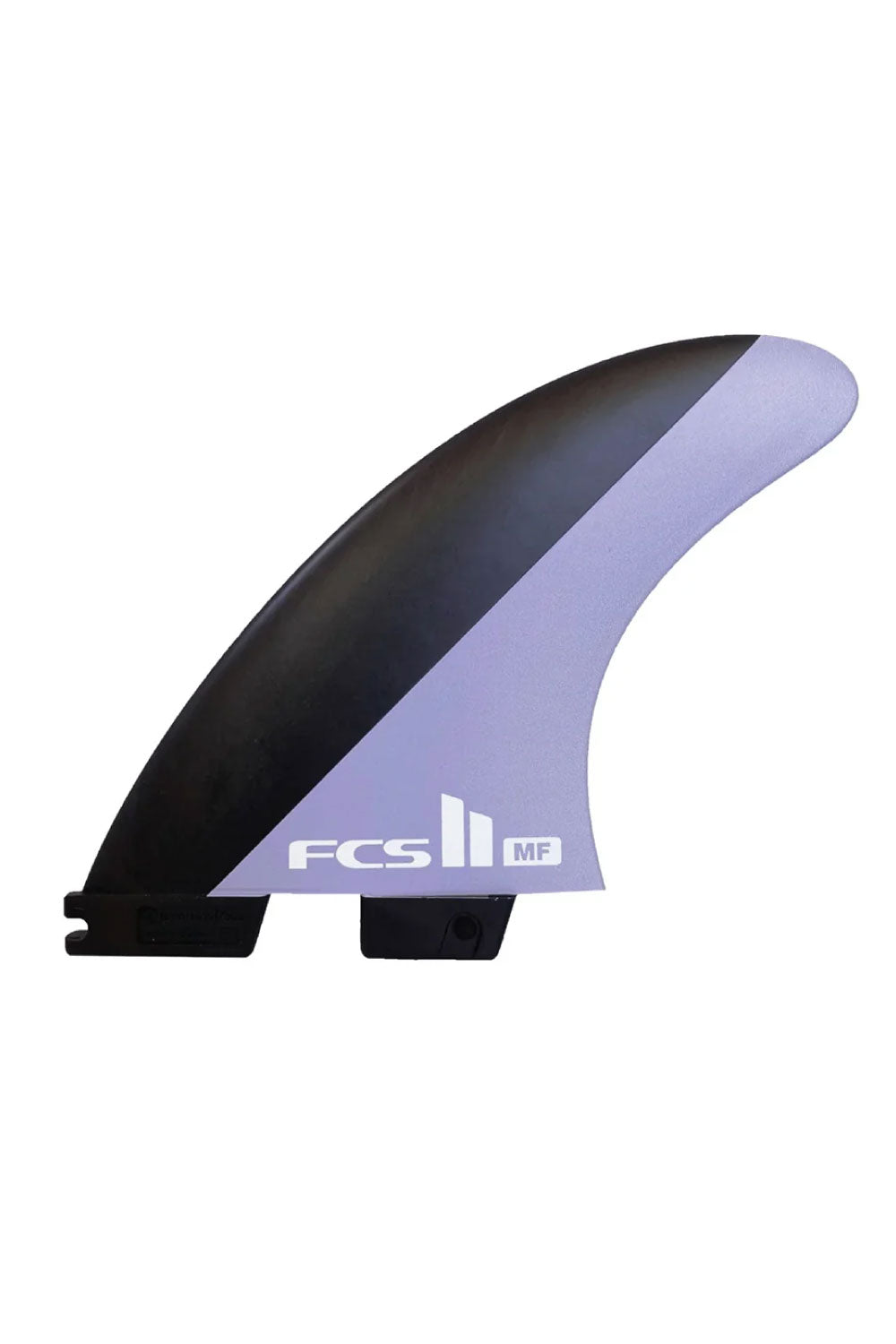 FCS 2 MF PC Charcoal/Lavender Medium Thruster Fin Set