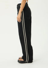 Afends Womens Bella Stripe Denim Wide Leg Baggy Jean