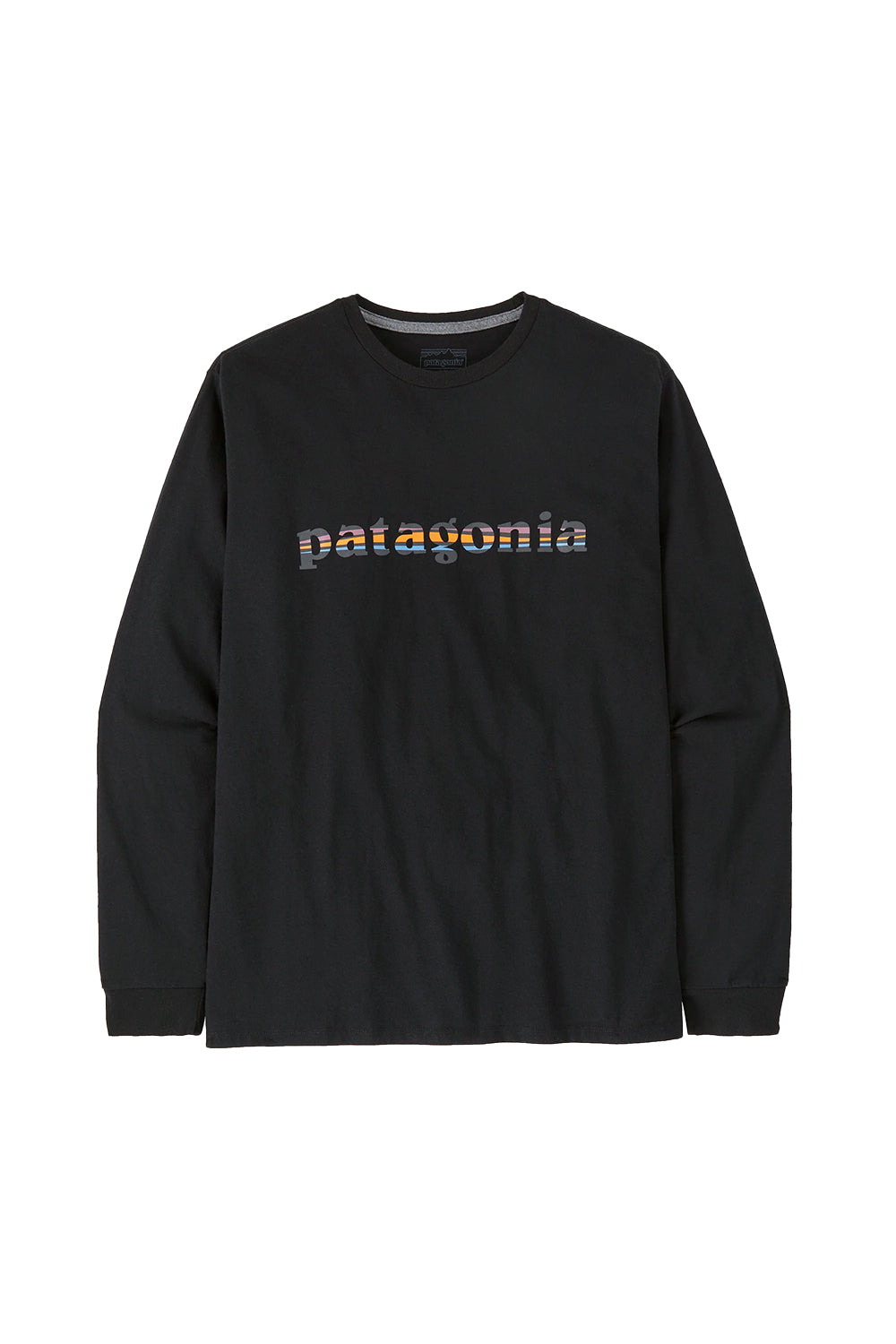 Patagonia Mens Long-Sleeved '73 Text Logo Responsibili-Tee