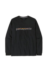 Patagonia Mens Long-Sleeved '73 Text Logo Responsibili-Tee