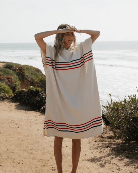 Sand Cloud Border Classic Stripe Poncho