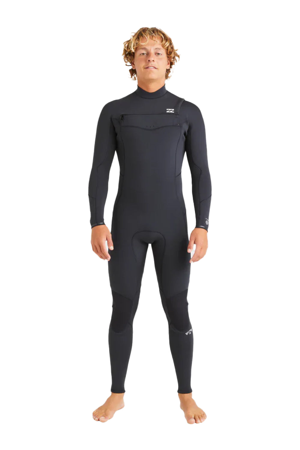 Billabong Mens 3/2mm Absolute Natural Chest Zip Steamer Wetsuit