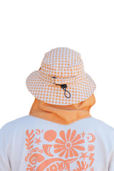 Plow Surf Co Orange Gingham Surf Hat