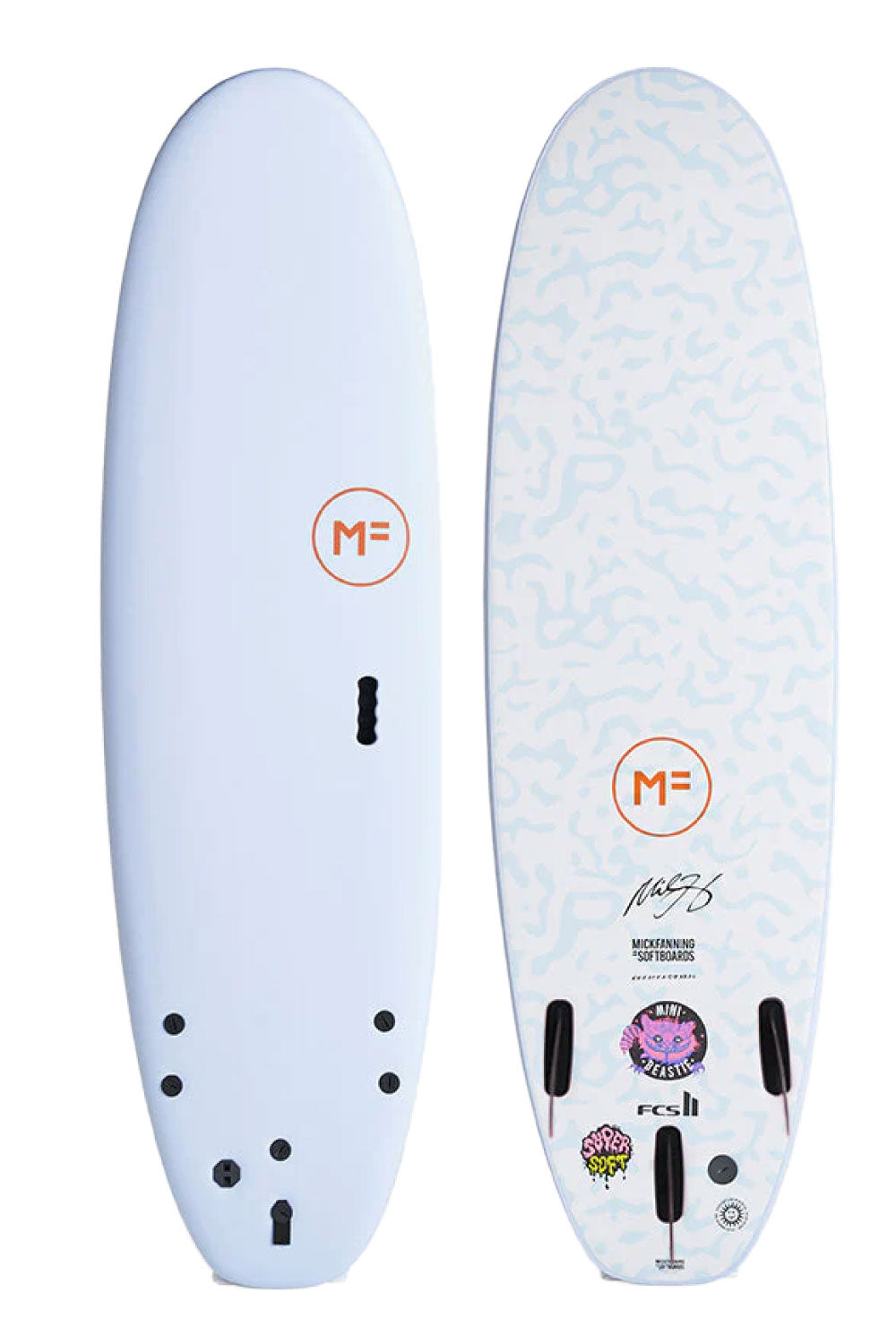 Mick Fanning MF Super Soft MINI Beastie Softboard - Comes With Fins