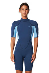 O'Neill Womens Reactor 2 Back Zip 2mm Short Sleeve Springsuit