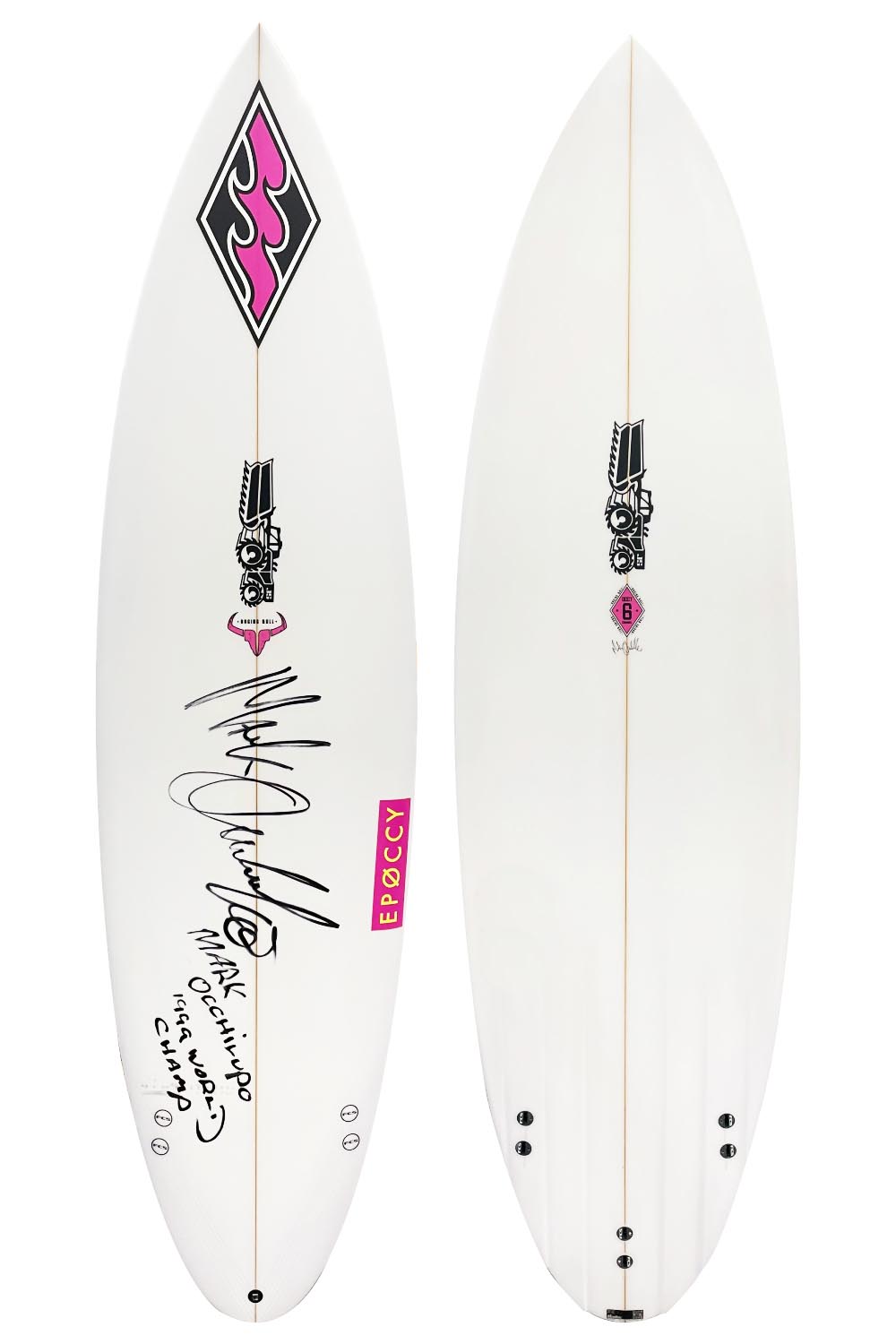 JS Industries Raging Bull Round Tail Surfboard - Limited Edition Channel Bottom (hand signed by Occy)