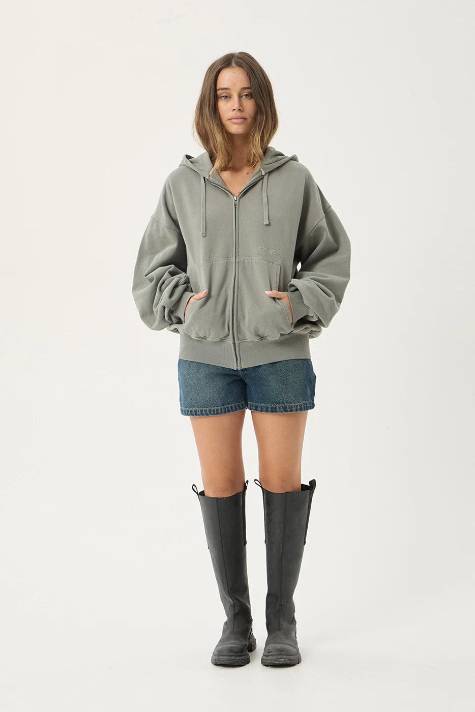 Afends Genesis Boxy Zip Hood