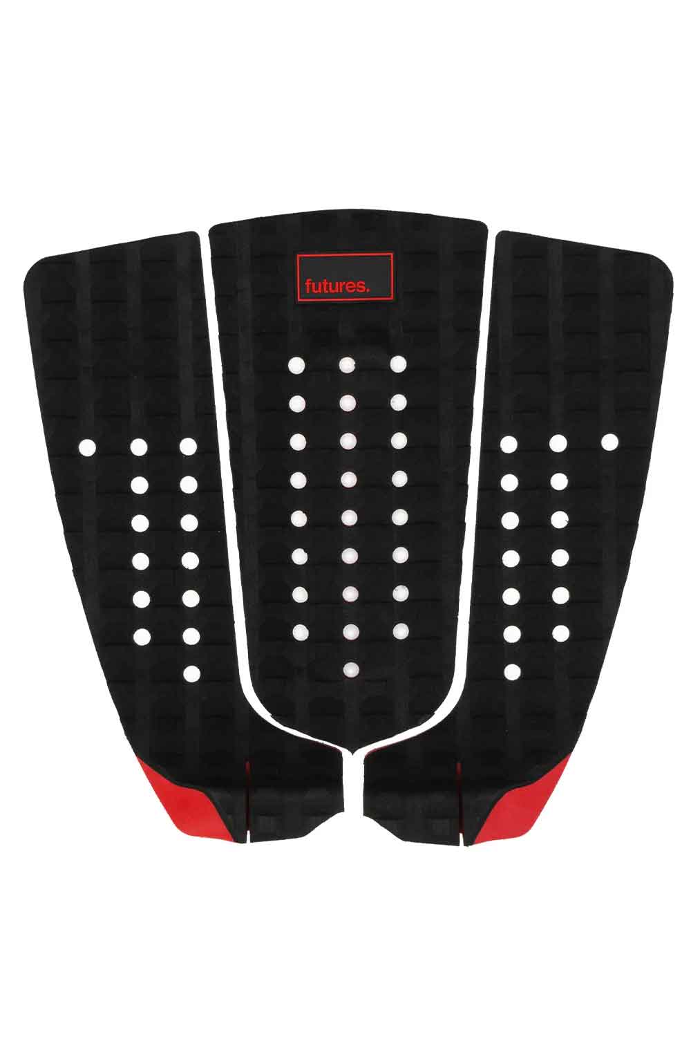 Futures Fins Jordy Signature 3PC Square Grid Traction Pad - BLACK/RED
