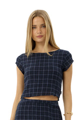 Afends Darcy Seersucker Top