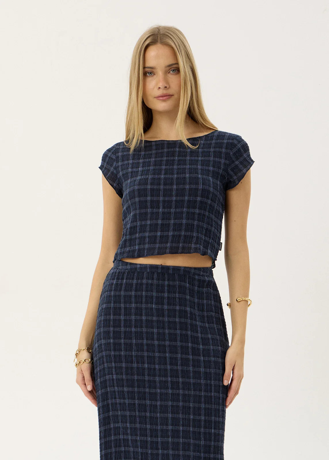 Afends Darcy Seersucker Top