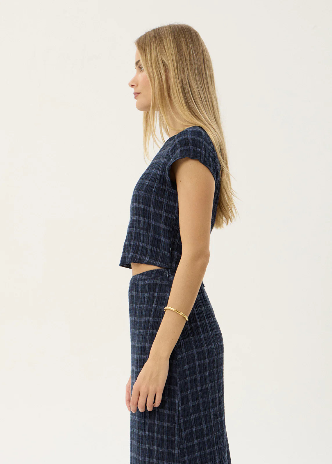 Afends Darcy Seersucker Top