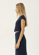 Afends Darcy Seersucker Top
