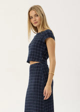 Afends Darcy Seersucker Top