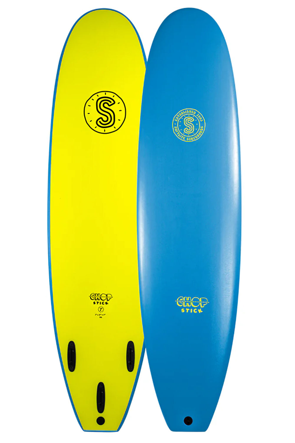 7'6 Softlite Chop Stick Softboard - Comes with fins