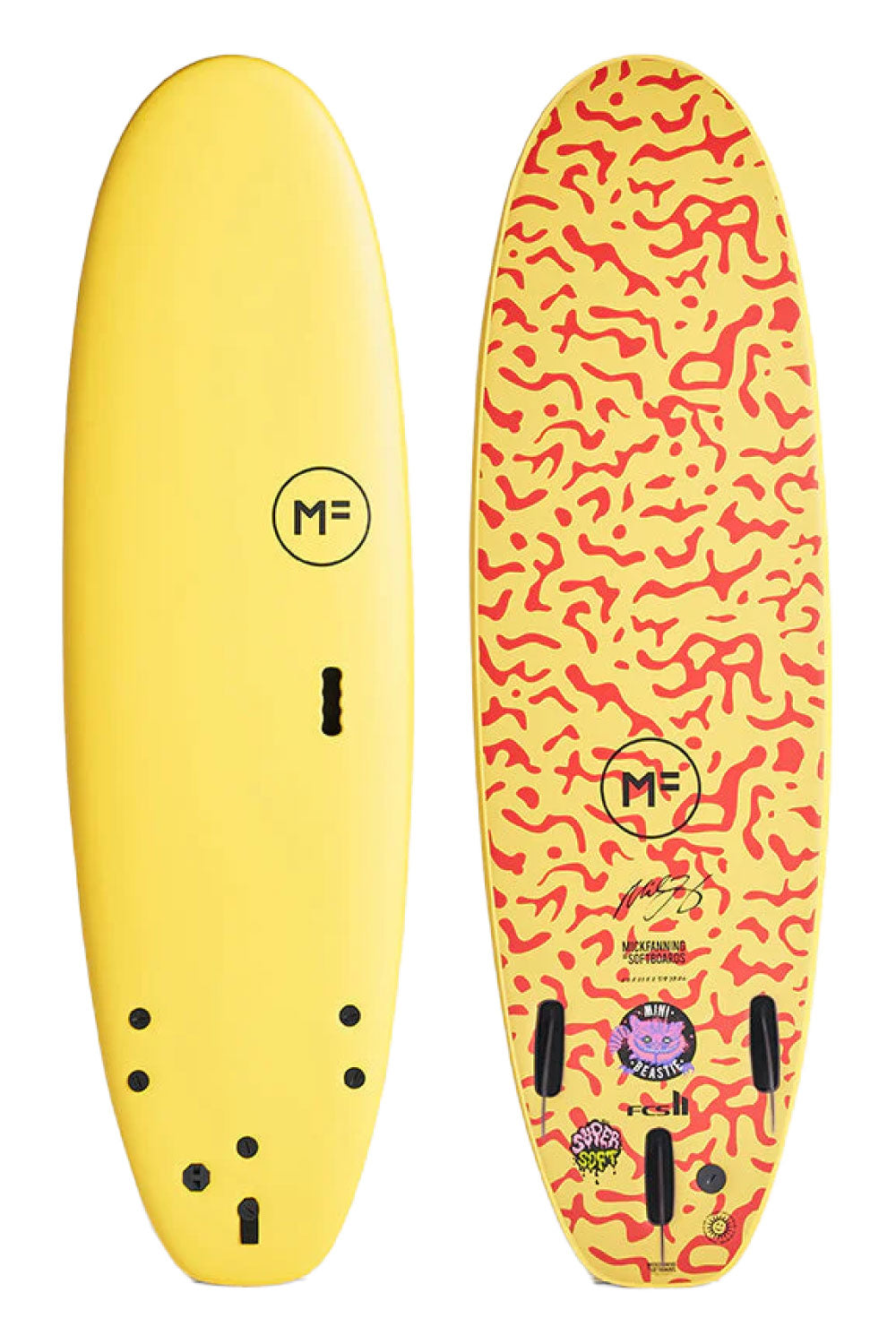 Mick Fanning MF Super Soft MINI Beastie Softboard - Comes With Fins