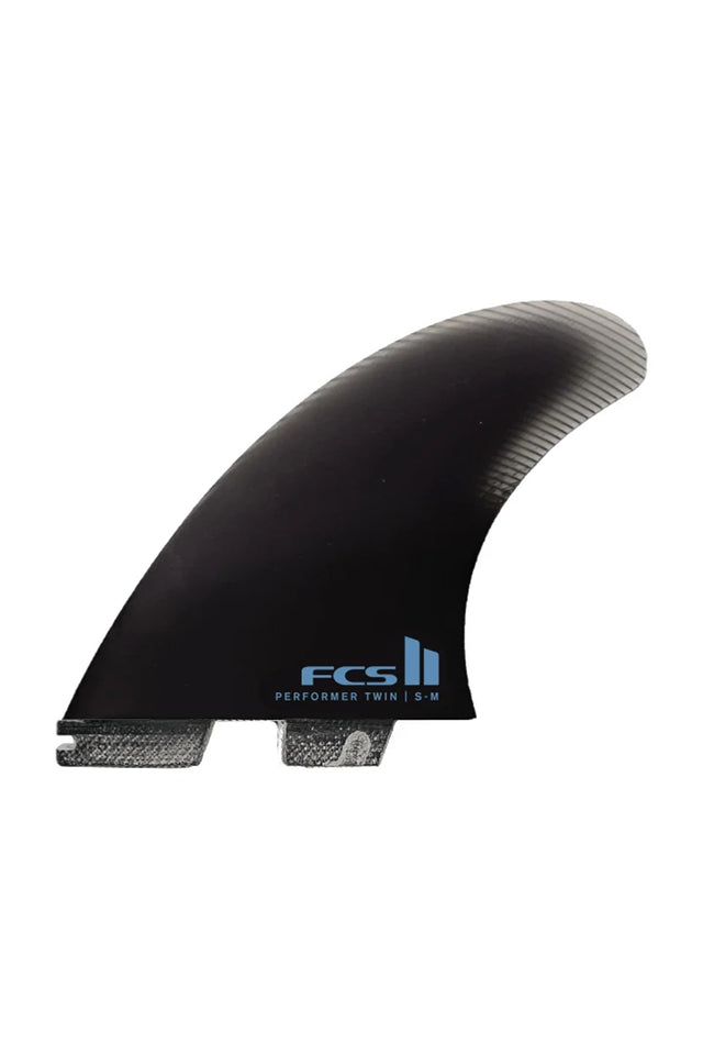 FCS 2 Performer PG Twin +1 Fin Set - Black | Sanbah Australia