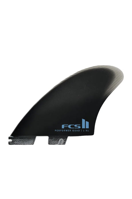 FCS 2 Performer PG Quad Fin Set - Black | Sanbah Australia