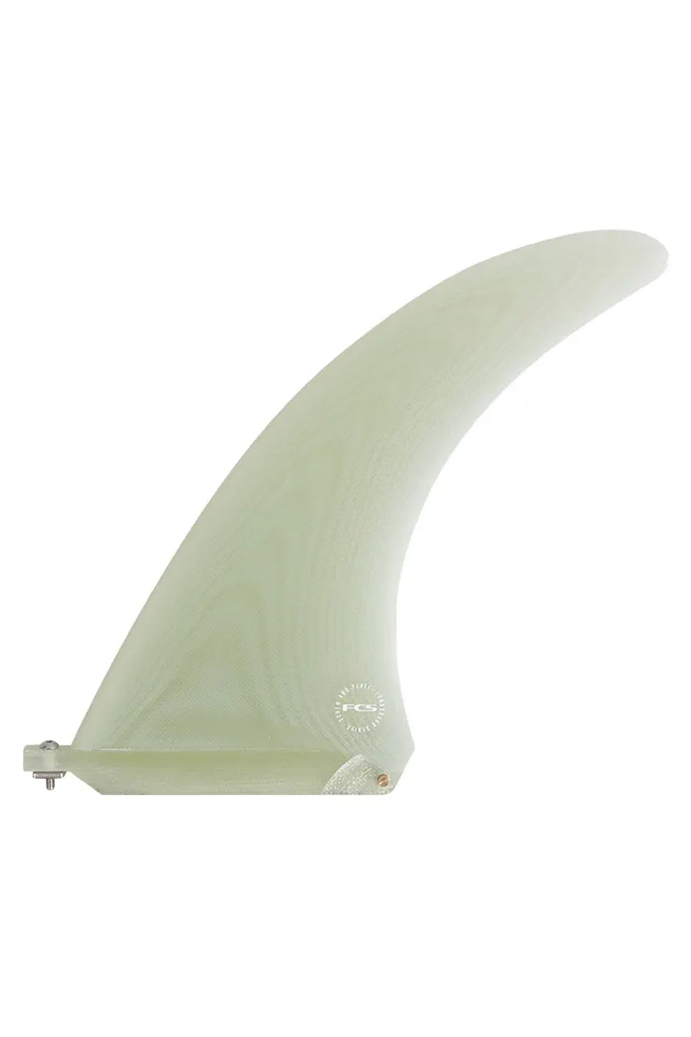 FCS Clique Screw & Plate PG Longboard Fin Clear