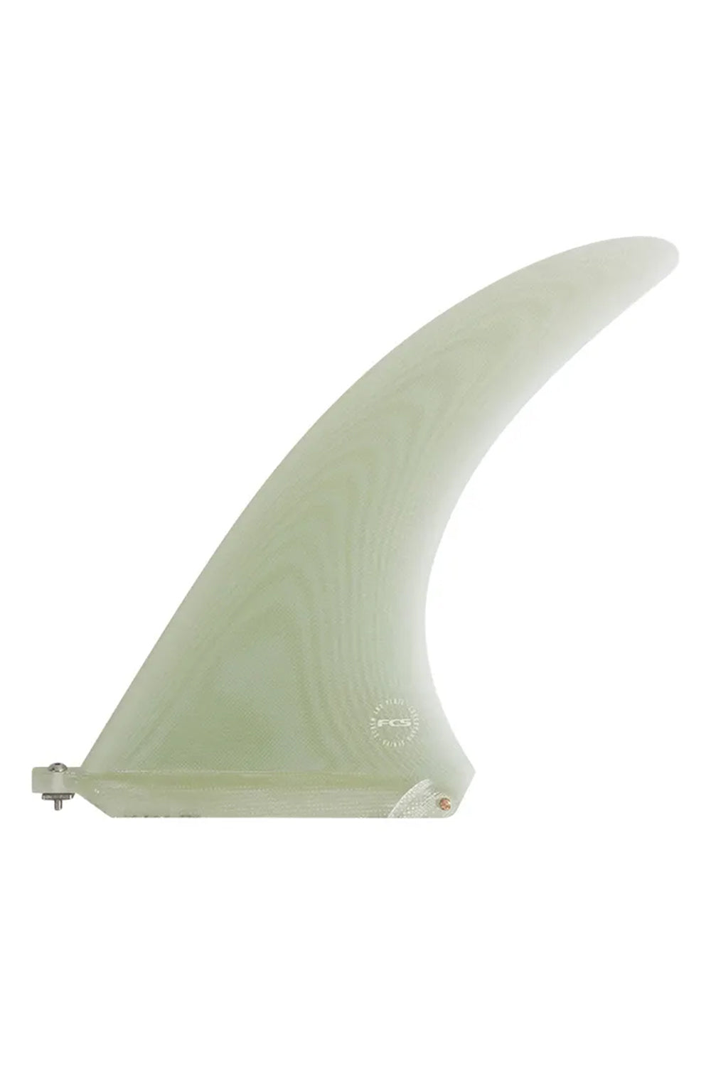 FCS Flow Screw & Plate PG Longboard Fin Clear