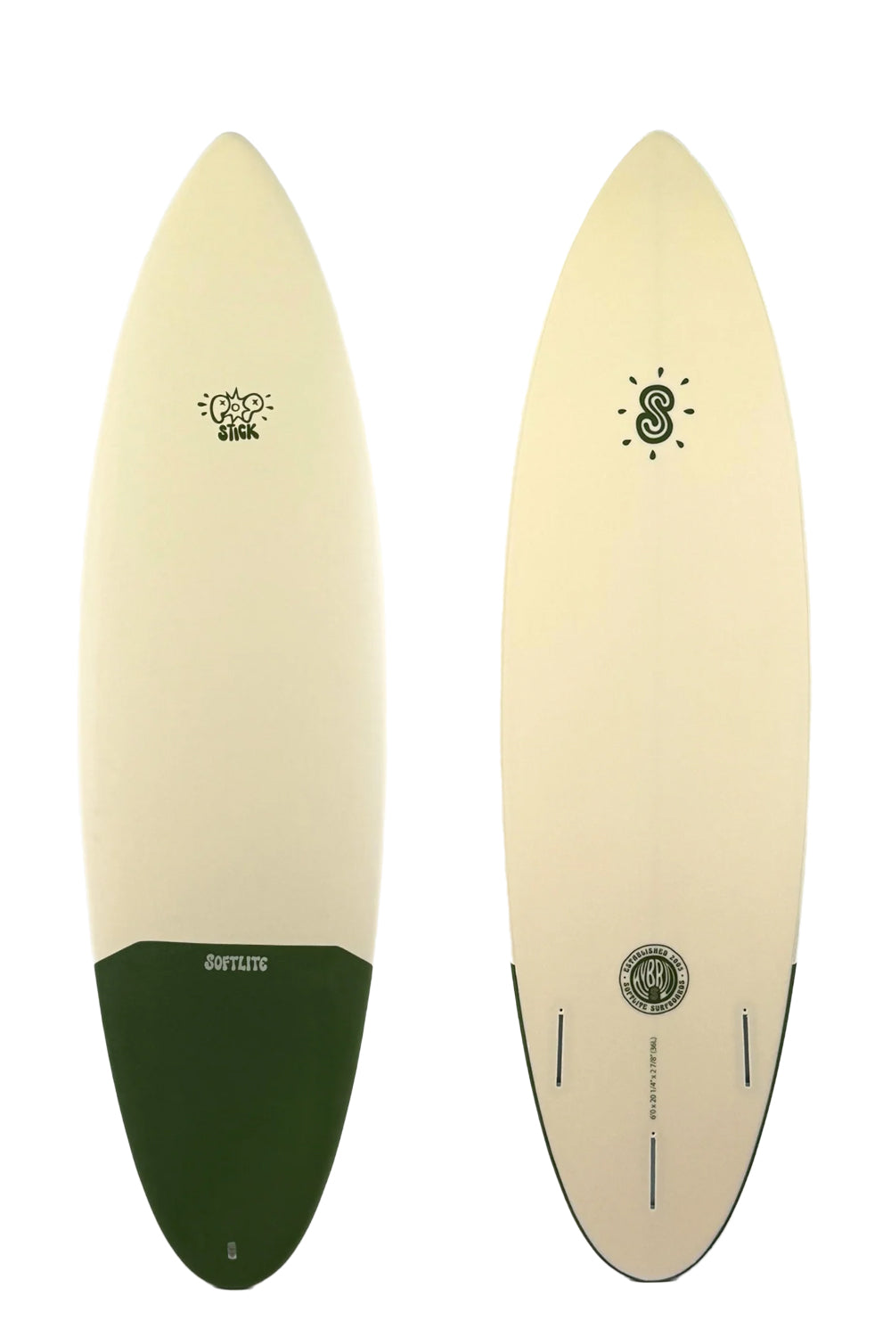 6'4 Softlite Pop Stick Hybrid Softboard
